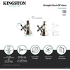 image:imageKingston Brass CCK44151AX Straight Stop Shut Off Valve Polished ChromeBrushed Nickel