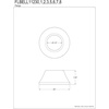 image:imageKingston Brass FLBELL11236 112 ID x 3 OD Bell Flange Polished NickelOil Rubbed Bronze