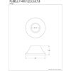 image:imageKingston Brass FLBELL11438 114 ID x 3 OD Bell Flange Brushed NickelMatte Black