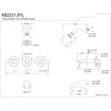 image:imageKingston Brass KB2238YL Yosemite Three Handle Tub Shower Faucet 318 inch Diameter Escutcheon Brushed NickelBrushed Nickel
