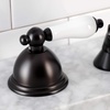 image:imageKingston Brass KB2238YL Yosemite Three Handle Tub Shower Faucet 318 inch Diameter Escutcheon Brushed NickelOil Rubbed Bronze