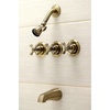 image:imageKingston Brass KB230AX Victorian Tub and Shower Faucet Matte Black 72 x 8 x 738Antique Brass