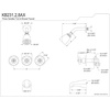 image:imageKingston Brass KB230AX Victorian Tub and Shower Faucet Matte Black 72 x 8 x 738Polished Brass