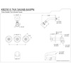 image:imageKingston Brass KB230AX Victorian Tub and Shower Faucet Matte Black 72 x 8 x 738Polished Nickel