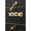 image:imageKingston Brass KB237PX Victorian Tub and Shower Faucet Brushed Brass 72 x 8 x 75Brushed Brass