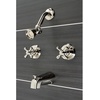 image:imageKingston Brass KB243AXAB Magellan Tub and Shower Faucet Antique Brass 72 x 8 x 738