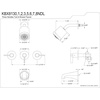image:imageKingston Brass KBX8136NDL NuvoFusion Tub and Shower Faucet Polished Nickel 713 x 1288 x 513Brushed Nickel