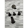image:imageKingston Brass KBX8136NDL NuvoFusion Tub and Shower Faucet Polished Nickel 713 x 1288 x 513Matte Black