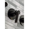 image:imageKingston Brass KBX8136NDL NuvoFusion Tub and Shower Faucet Polished Nickel 713 x 1288 x 513Matte Black