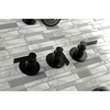 image:imageKingston Brass KBX8136NDL NuvoFusion Tub and Shower Faucet Polished Nickel 713 x 1288 x 513Matte Black