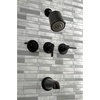 image:imageKingston Brass KBX8136NDL NuvoFusion Tub and Shower Faucet Polished Nickel 713 x 1288 x 513Matte Black