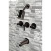 image:imageKingston Brass KBX8136NDL NuvoFusion Tub and Shower Faucet Polished Nickel 713 x 1288 x 513Oil Rubbed Bronze