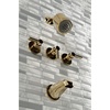 image:imageKingston Brass KBX8136NDL NuvoFusion Tub and Shower Faucet Polished Nickel 713 x 1288 x 513Polished Brass