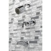 image:imageKingston Brass KBX8136NDL NuvoFusion Tub and Shower Faucet Polished Nickel 713 x 1288 x 513Polished Chrome