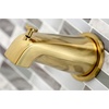 image:imageKingston Brass KBX8141DL Concord DoubleHandle Tub and Shower Faucet in Polished ChromeBrushed Brass