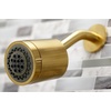 image:imageKingston Brass KBX8141DL Concord DoubleHandle Tub and Shower Faucet in Polished ChromeBrushed Brass