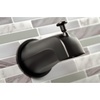 image:imageKingston Brass KBX8141DL Concord DoubleHandle Tub and Shower Faucet in Polished ChromeMatte Black