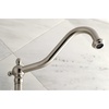image:imageKingston Brass KS1020PL Heritage Wall Mount Roman Tub Faucet Matte BlackBrushed Nickel