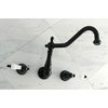 image:imageKingston Brass KS1020PL Heritage Wall Mount Roman Tub Faucet Matte BlackOil Rubbed Bronze