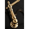 image:imageKingston Brass KS1020PL Heritage Wall Mount Roman Tub Faucet Matte BlackPolished Brass