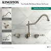 image:imageKingston Brass KS1027AL Wall Mount Tub Filler Brushed Brass 13 x 794 x 619Brushed Brass