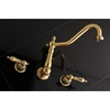 image:imageKingston Brass KS1027AL Wall Mount Tub Filler Brushed Brass 13 x 794 x 619Brushed Brass