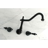 image:imageKingston Brass KS1027AL Wall Mount Tub Filler Brushed Brass 13 x 794 x 619Oil Rubbed Bronze