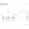 image:imageKingston Brass KS1345AL Heritage Roman Tub Faucet Oil Rubbed BronzeBrushed Nickel