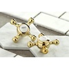image:imageKingston Brass KS1348BX Heritage Roman Tub Filler with Metal Cross Handle Brushed NickelPolished Brass