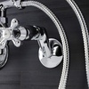 image:imageKingston Brass KS226C Kingston Wall Mount Tub Faucet with Hand Shower Polished Chrome