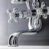 image:imageKingston Brass KS226C Kingston Wall Mount Tub Faucet with Hand Shower Polished Chrome