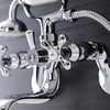 image:imageKingston Brass KS226C Kingston Wall Mount Tub Faucet with Hand Shower Polished Chrome