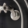 image:imageKingston Brass KS226MB Kingston Wall Mount Tub Faucet with Hand Shower Matte BlackBrushed Nickel