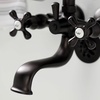 image:imageKingston Brass KS226MB Kingston Wall Mount Tub Faucet with Hand Shower Matte BlackOil Rubbed Bronze