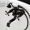 image:imageKingston Brass KS226MB Kingston Wall Mount Tub Faucet with Hand Shower Matte BlackOil Rubbed Bronze