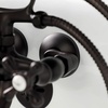 image:imageKingston Brass KS226MB Kingston Wall Mount Tub Faucet with Hand Shower Matte BlackOil Rubbed Bronze