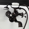 image:imageKingston Brass KS226MB Kingston Wall Mount Tub Faucet with Hand Shower Matte BlackOil Rubbed Bronze