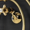 image:imageKingston Brass KS226MB Kingston Wall Mount Tub Faucet with Hand Shower Matte BlackPolished Brass