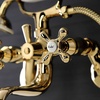 image:imageKingston Brass KS226MB Kingston Wall Mount Tub Faucet with Hand Shower Matte BlackPolished Brass