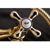 image:imageKingston Brass KS265SB Tub Wall Mount Clawfoot Tub Faucet with Hand Shower Brushed BrassPolished Brass