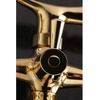 image:imageKingston Brass KS265SB Tub Wall Mount Clawfoot Tub Faucet with Hand Shower Brushed BrassPolished Brass