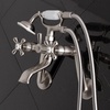 image:imageKingston Brass KS269ORB Vintage Wall Mount Clawfoot Tub Filler with Hand Shower Oil Rubbed Bronze  OilRubbed Bronze 913 x 75 x 6Brushed Nickel