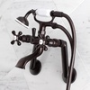 image:imageKingston Brass KS269ORB Vintage Wall Mount Clawfoot Tub Filler with Hand Shower Oil Rubbed Bronze  OilRubbed Bronze 913 x 75 x 6Oil Rubbed Bronze