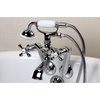 image:imageKingston Brass KS269ORB Vintage Wall Mount Clawfoot Tub Filler with Hand Shower Oil Rubbed Bronze  OilRubbed Bronze 913 x 75 x 6Polished Chrome