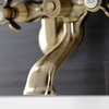 image:imageKingston Brass KS286C ESSEX 3 to 9 Adjustable Centers Wall Mount Clawfoot Tub Filler with Hand Shower Polished ChromeAntique Brass
