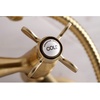 image:imageKingston Brass KS286C ESSEX 3 to 9 Adjustable Centers Wall Mount Clawfoot Tub Filler with Hand Shower Polished ChromeBrushed Brass