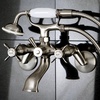 image:imageKingston Brass KS286C ESSEX 3 to 9 Adjustable Centers Wall Mount Clawfoot Tub Filler with Hand Shower Polished ChromeBrushed Nickel
