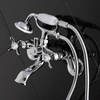 image:imageKingston Brass KS286C ESSEX 3 to 9 Adjustable Centers Wall Mount Clawfoot Tub Filler with Hand Shower Polished ChromePolished Chrome
