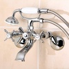 image:imageKingston Brass KS286C ESSEX 3 to 9 Adjustable Centers Wall Mount Clawfoot Tub Filler with Hand Shower Polished ChromePolished Chrome