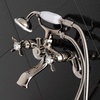 image:imageKingston Brass KS286C ESSEX 3 to 9 Adjustable Centers Wall Mount Clawfoot Tub Filler with Hand Shower Polished ChromePolished Nickel